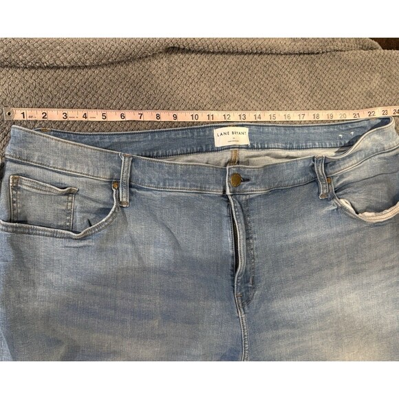 Women’s Lane Bryant 26 jeans flex magic signature fit mid Rise boyfriend Capri - Picture 5 of 11
